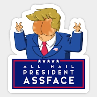 President Assface Sticker